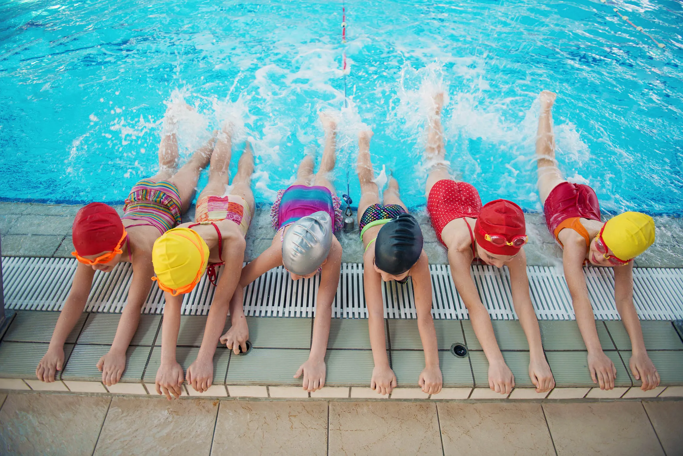 group of swimmers