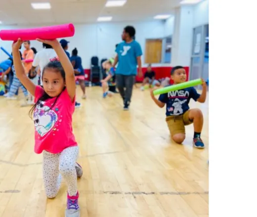 Kids getting exercise